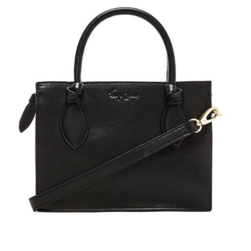 Foley + Corinna Gabby Small Leather Satchel in Black